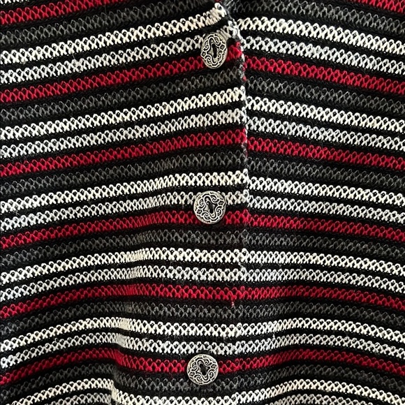 Alfred Dunner Stripped Button-Up Cardigan - Picture 3 of 4